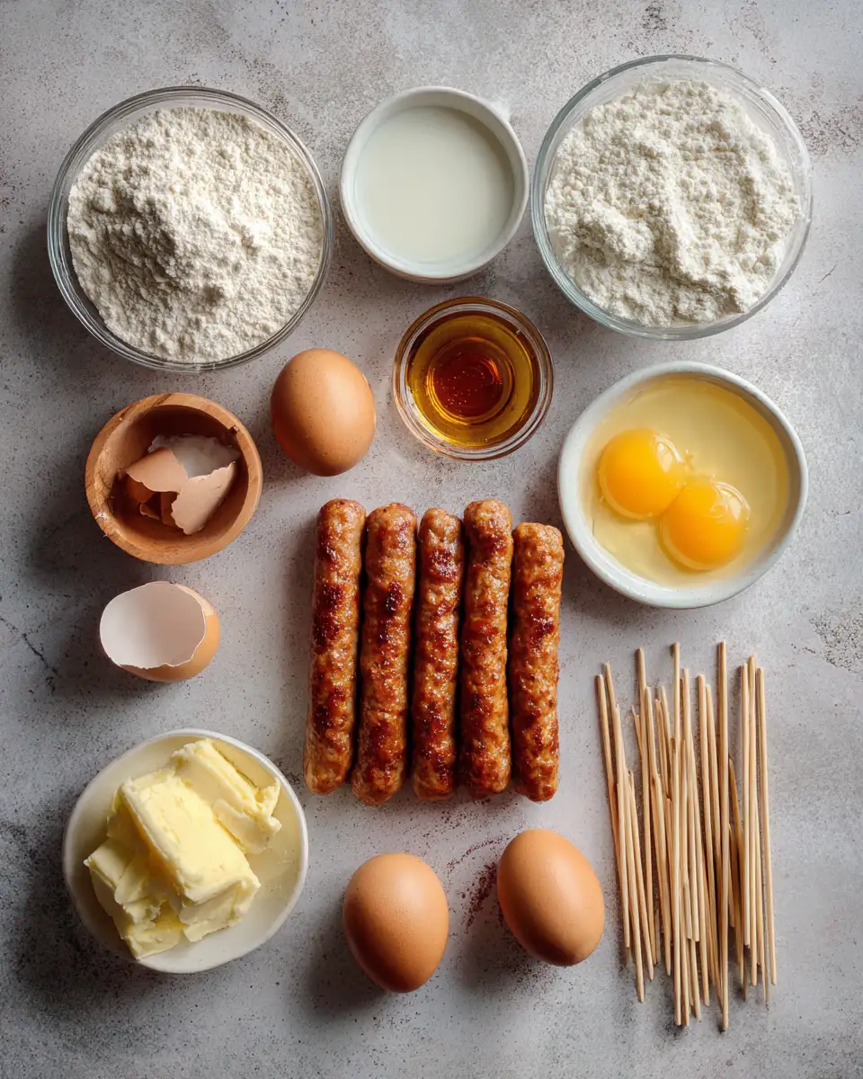Ingredients for Pancake Sausage Sticks: A Sweet and Savory Breakfast Revolution