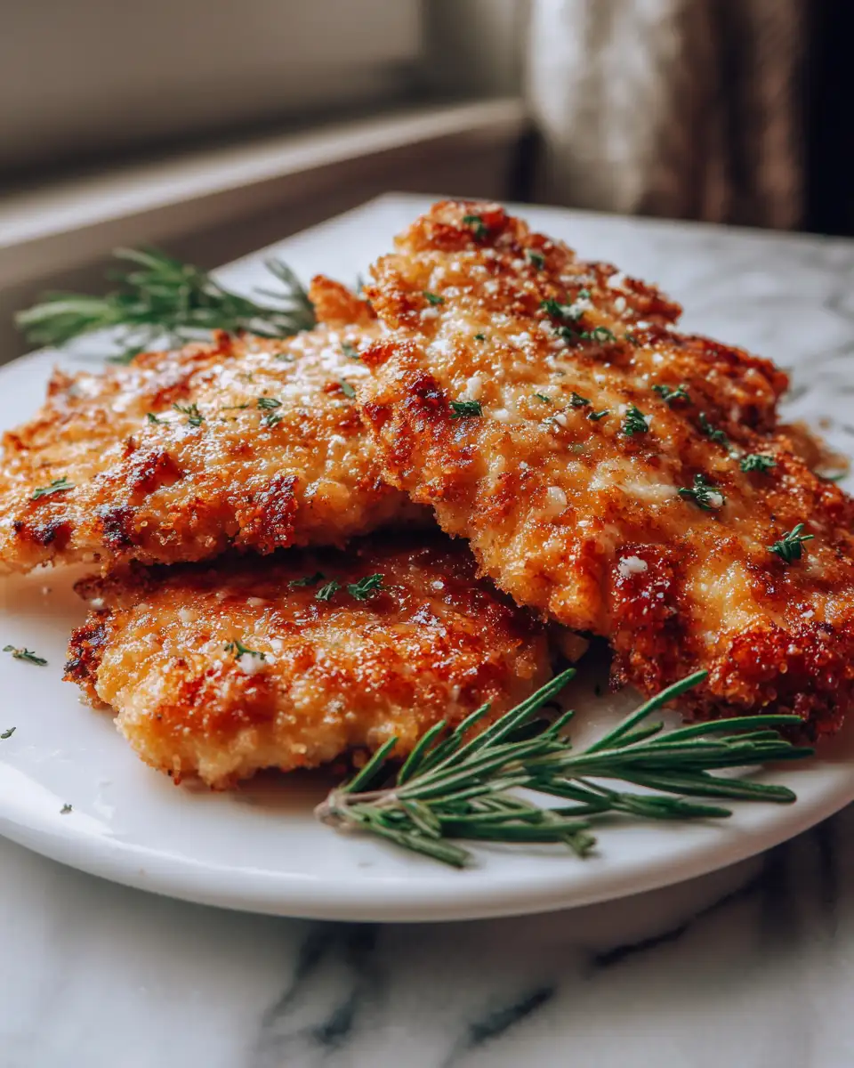 Crispy Delight: Parmesan Crusted Chicken Cutlets That Will Wow Your Taste Buds - Featured Image