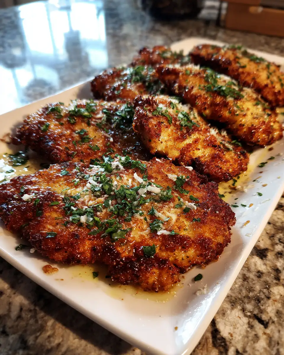 Final dish - Crispy Delight: Parmesan Crusted Chicken Cutlets That Will Wow Your Taste Buds