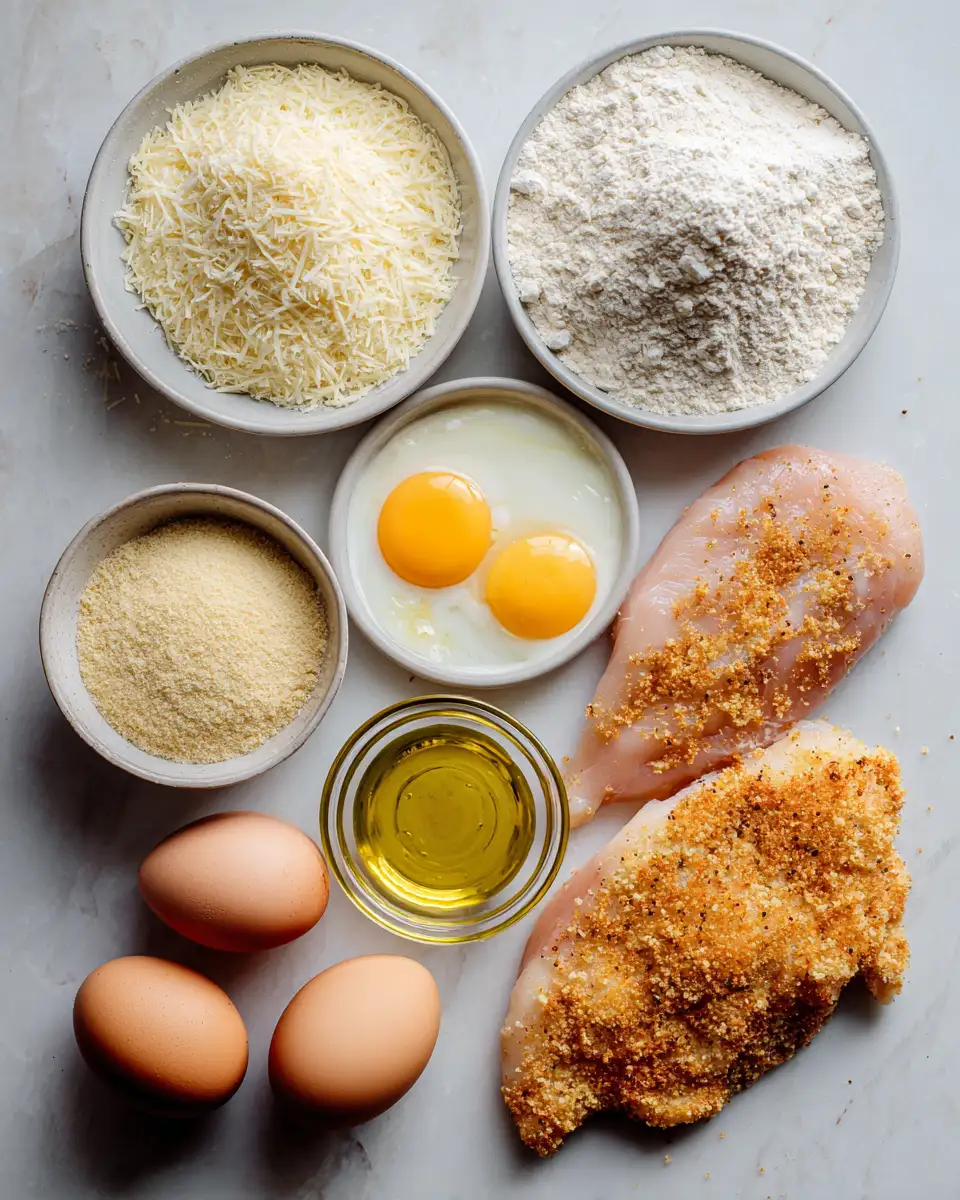 Ingredients for Crispy Delight: Parmesan Crusted Chicken Cutlets That Will Wow Your Taste Buds