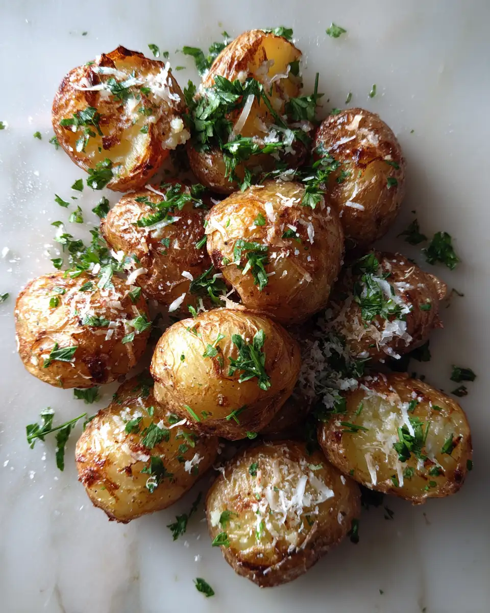 Ingredients for Heavenly Parmesan Garlic Smashed Potatoes for Irresistible Flavor