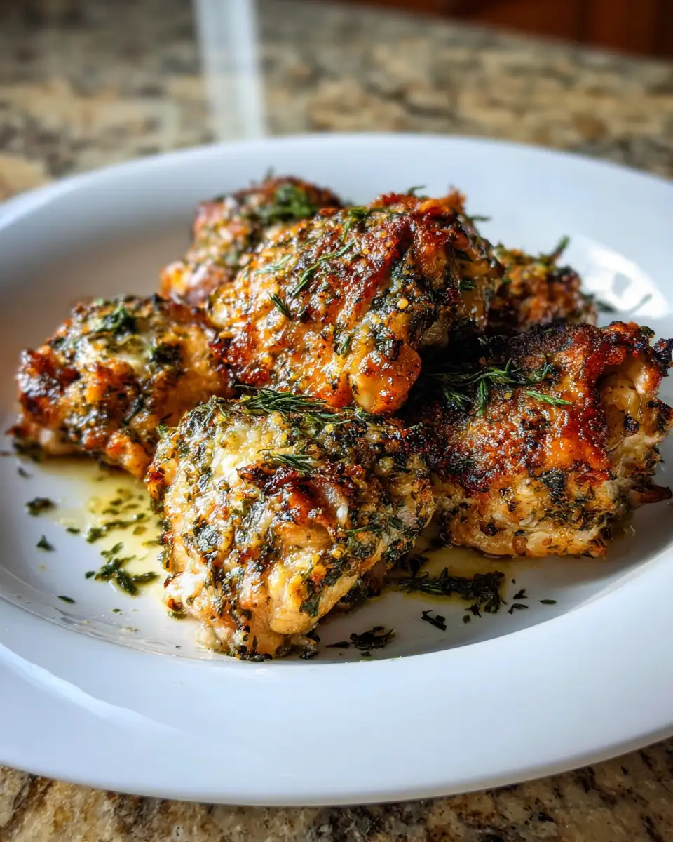 Final dish - Savor the Flavor: Irresistible Parmesan Herb Chicken Thighs