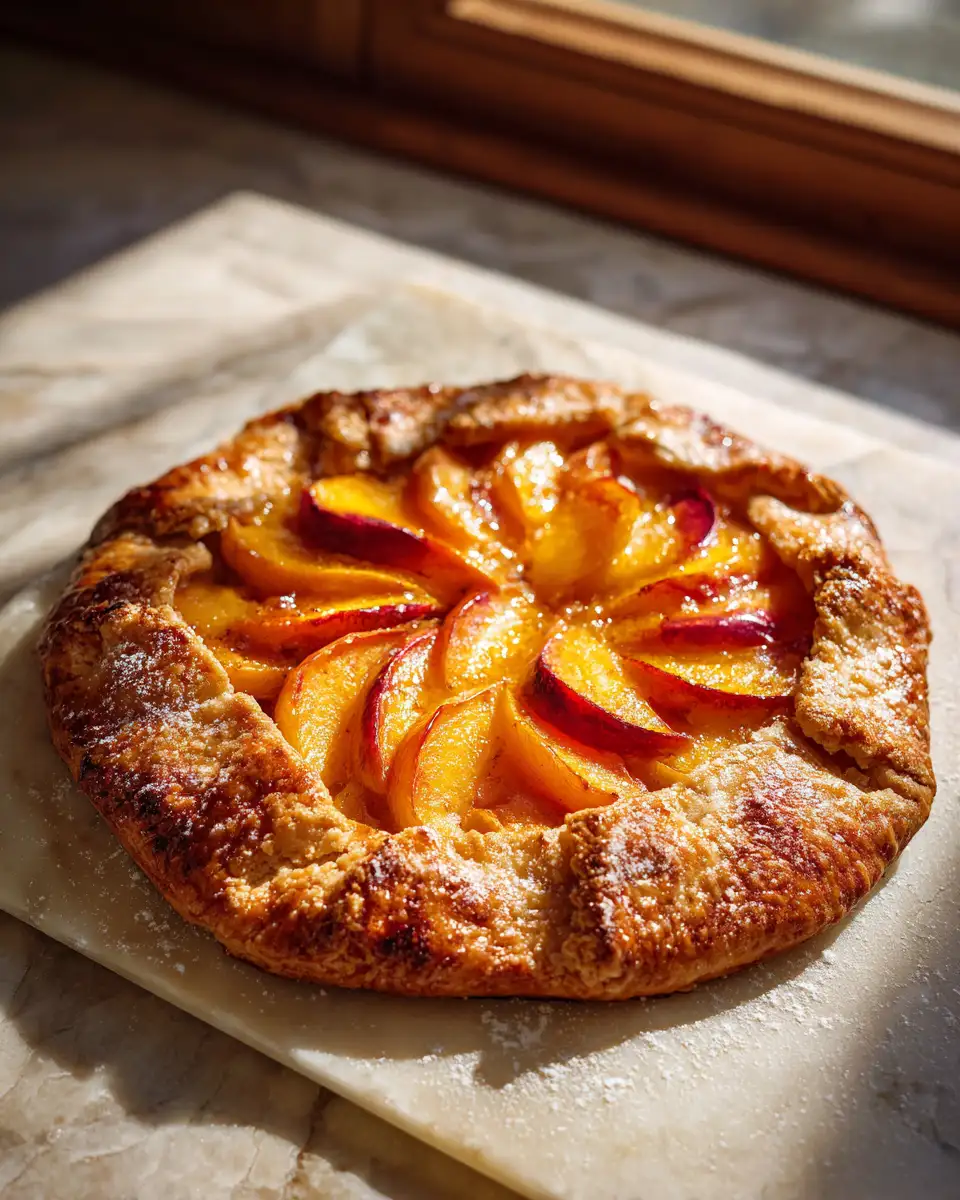 Sweet Symphony: Perfecting the Peach Vanilla Bean Galette - Featured Image