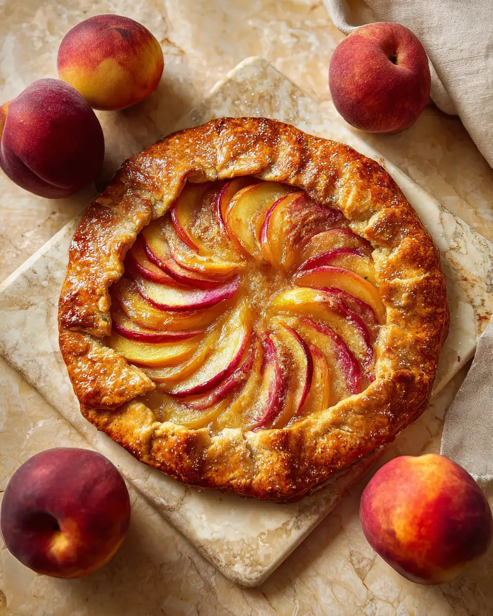 Sweet Symphony: Perfecting the Peach Vanilla Bean Galette 6 Final dish - Sweet Symphony: Perfecting the Peach Vanilla Bean Galette