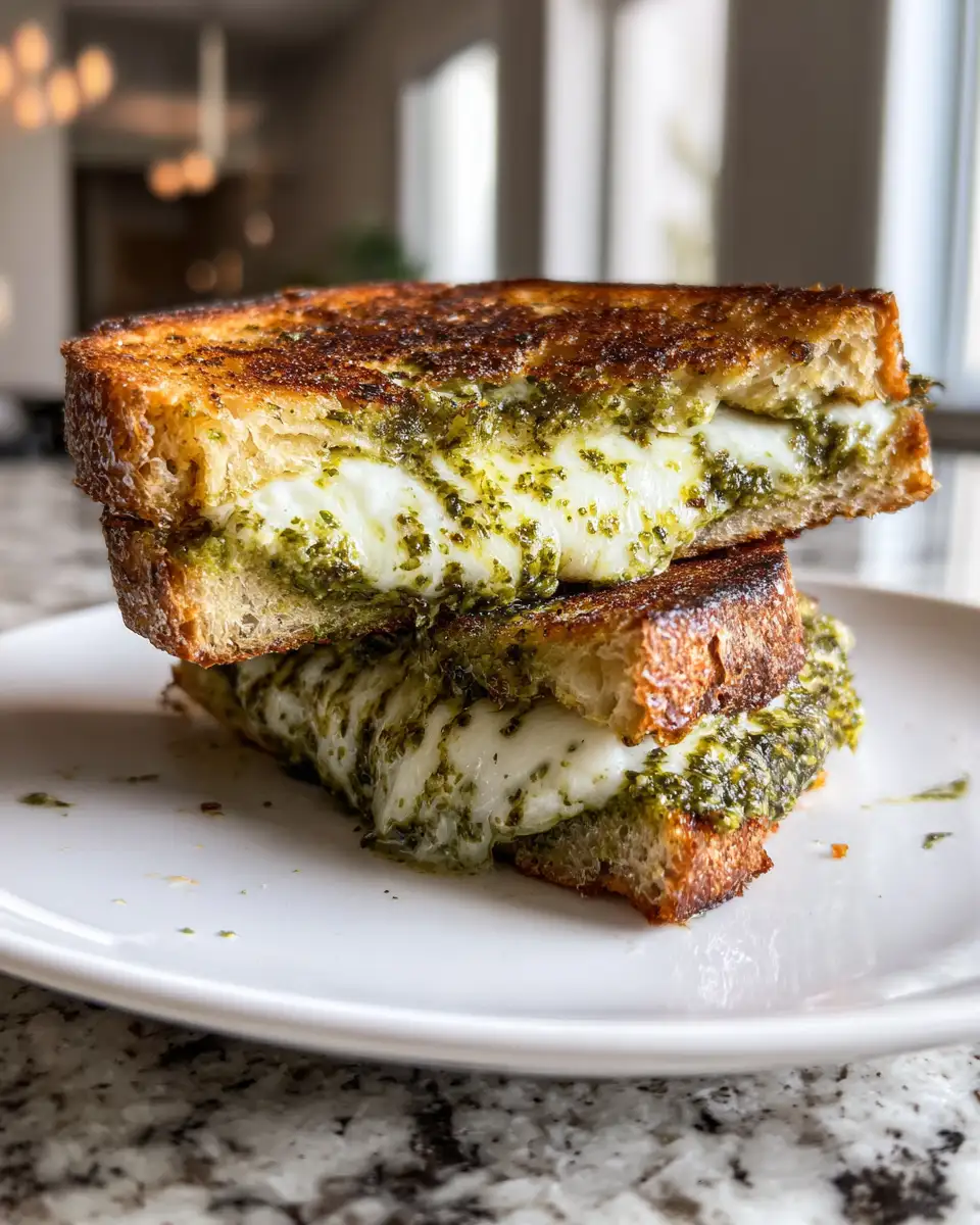 Pesto Grilled Cheese Bliss: A Gourmet Twist on a Classic Comfort - Featured Image