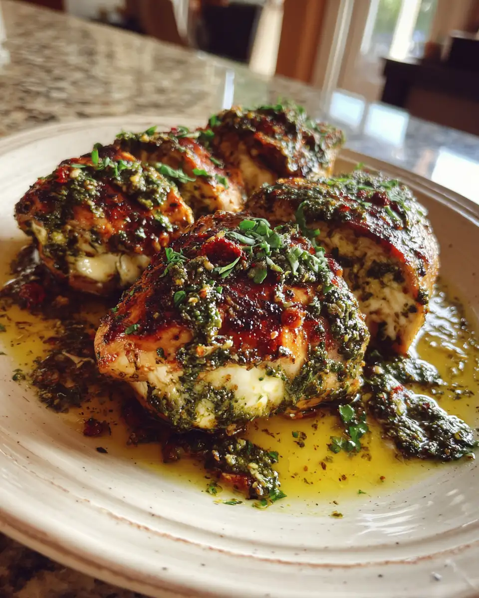 Irresistible Pesto Mozzarella Stuffed Chicken That Will Wow Your Taste Buds 6 Final dish - Irresistible Pesto Mozzarella Stuffed Chicken That Will Wow Your Taste Buds