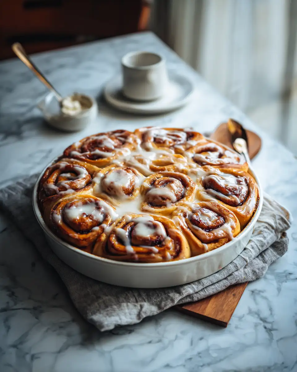 Final dish - Decadent Pumpkin Cinnamon Roll Bake for Cozy Fall Mornings