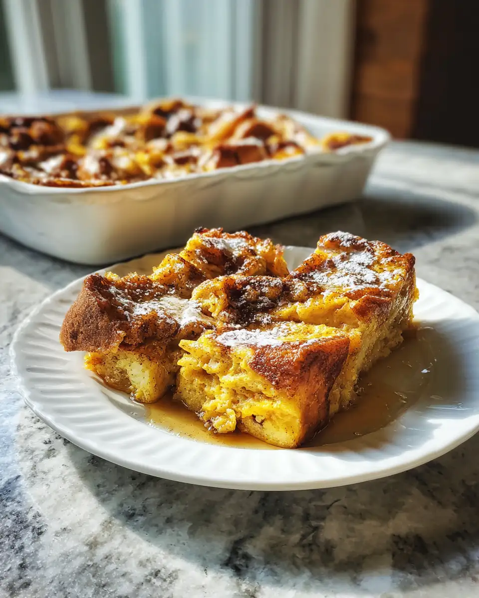 Pumpkin French Toast Bake: Autumn's Cozy Breakfast Delight - Featured Image