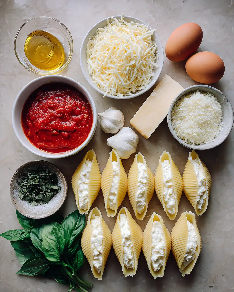 Ingredients for Heavenly Ricotta Stuffed Shells That Will Make Your Taste Buds Dance