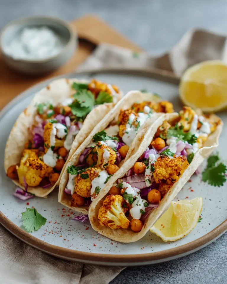 Flavor Fiesta: Roasted Cauliflower Chickpea Tacos That Wow - Featured Image