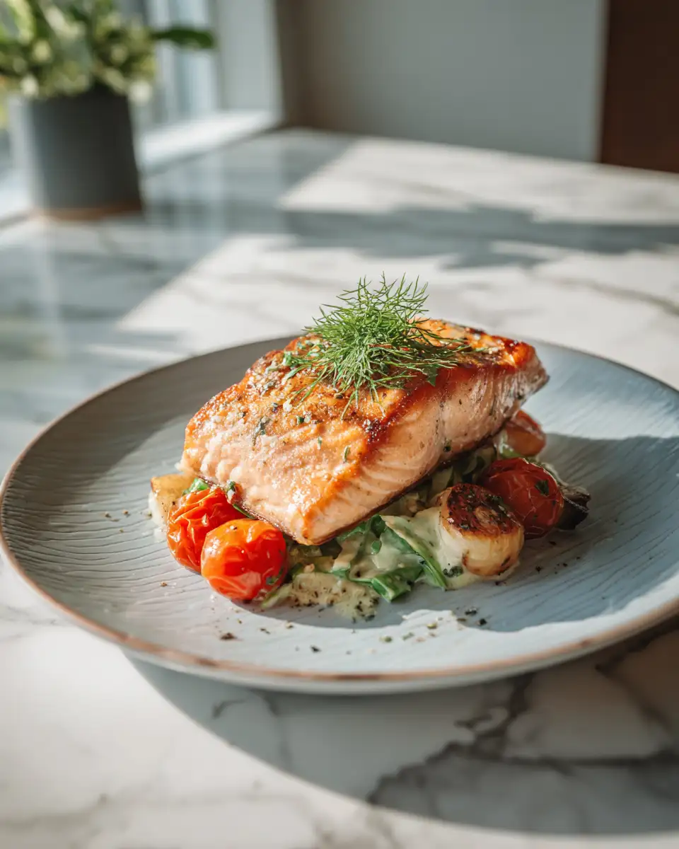 Succulent Roasted Garlic Herb Salmon: A Flavorful Delight - Featured Image