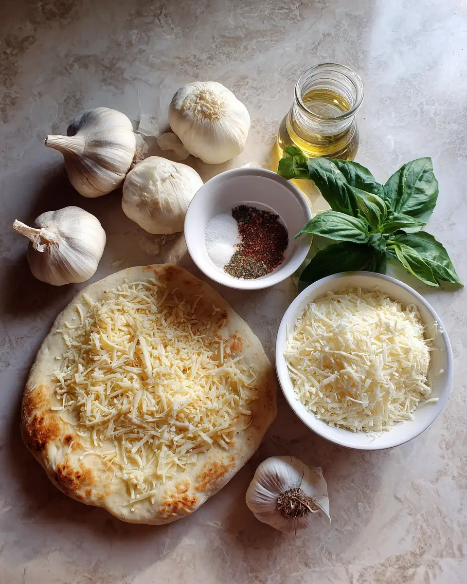 Ingredients for Heavenly Slices: Discover the Magic of Roasted Garlic White Pizza