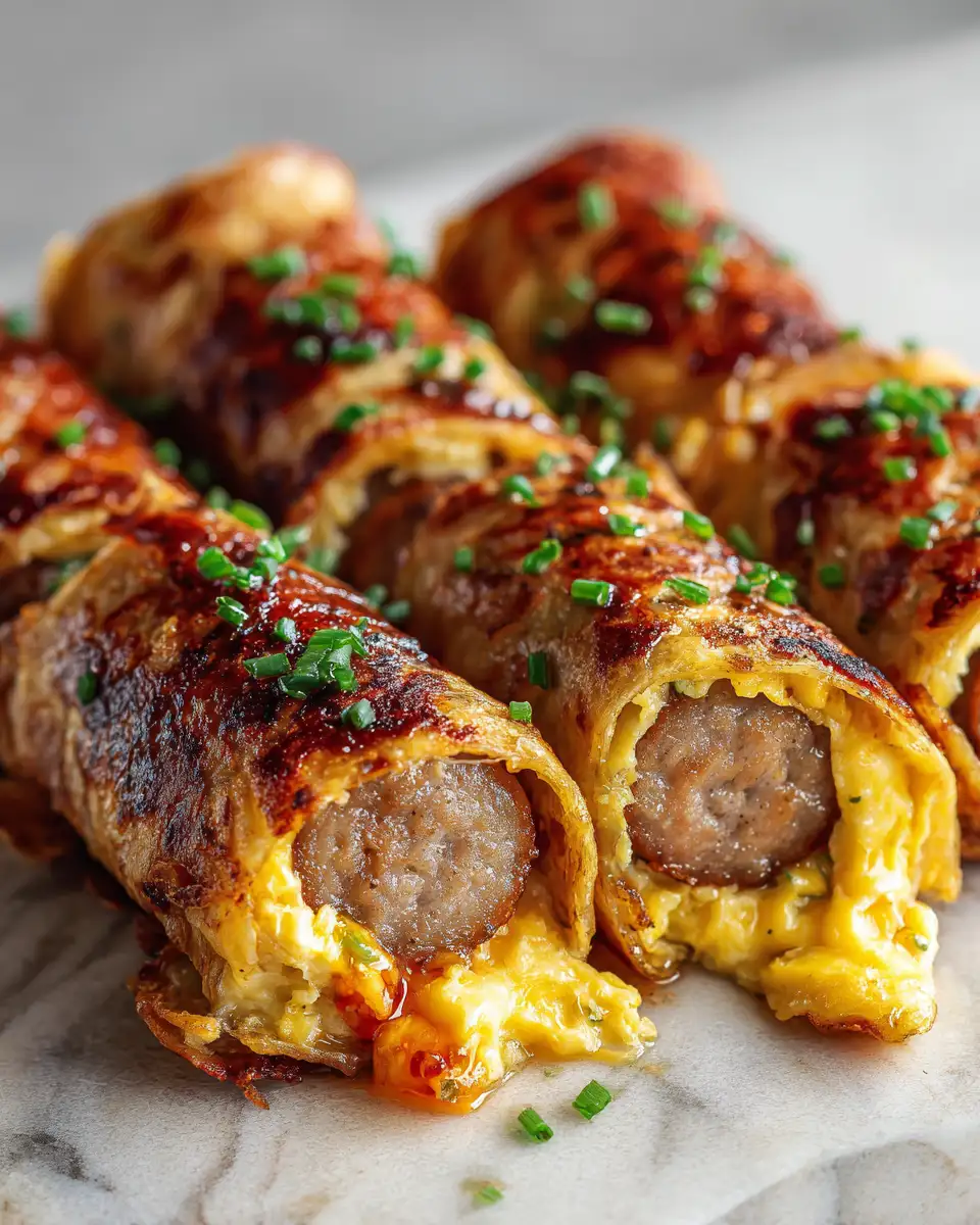 Final dish - Sizzling Sausage Egg Cheese Roll Ups: Your New Breakfast Obsession