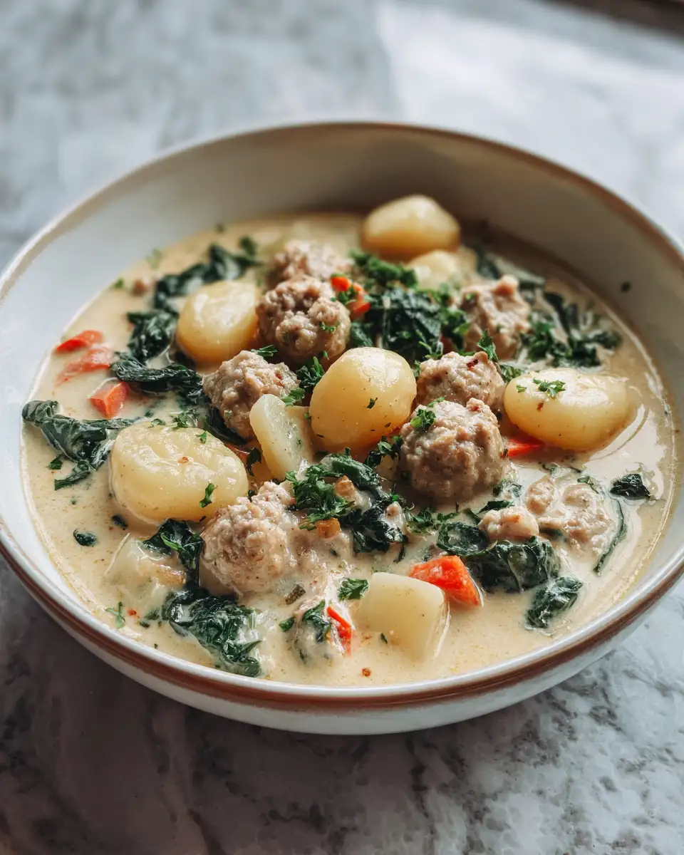 Creamy Sausage Gnocchi Soup: A Comforting Bowl of Deliciousness