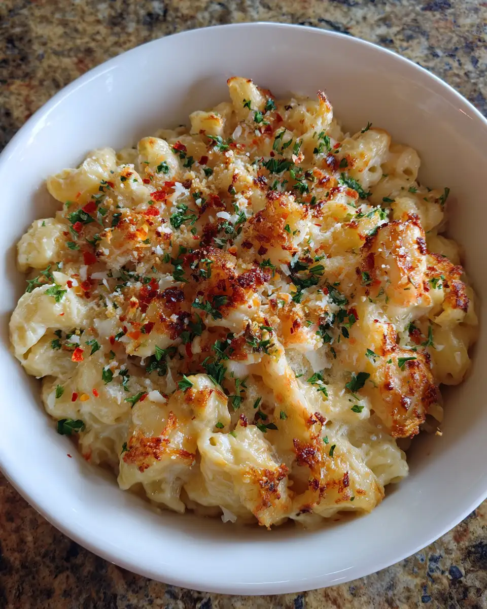Final dish - Dive into Decadence: Seafood Mac and Cheese Bliss