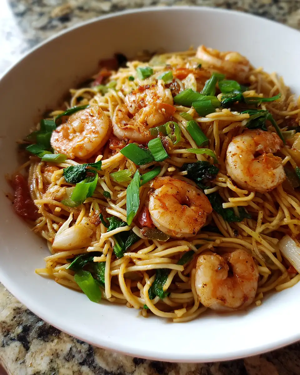 Final dish - Savor the Flavor: Irresistible Shrimp Noodle Stir Fry Delight