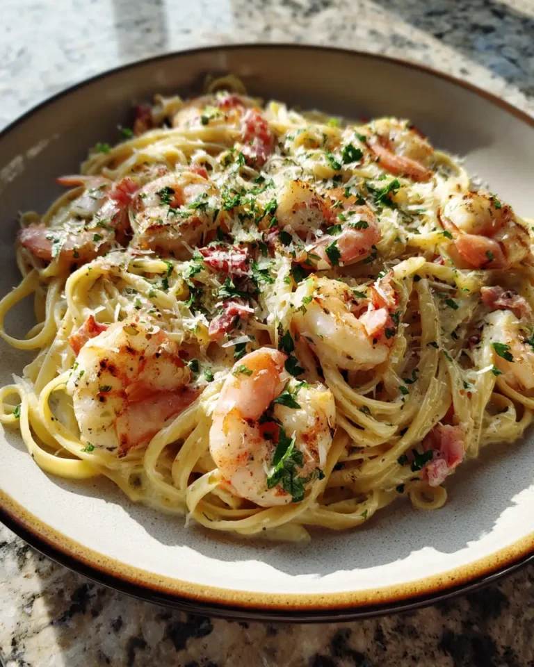 Indulge in Irresistible Shrimp Pasta with Luscious Creamy Sauce - Featured Image