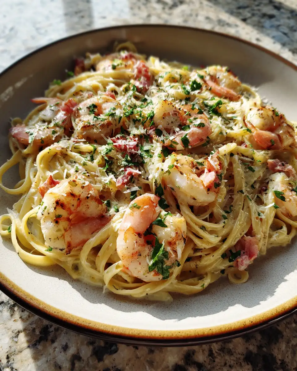 Indulge in Irresistible Shrimp Pasta with Luscious Creamy Sauce - Featured Image