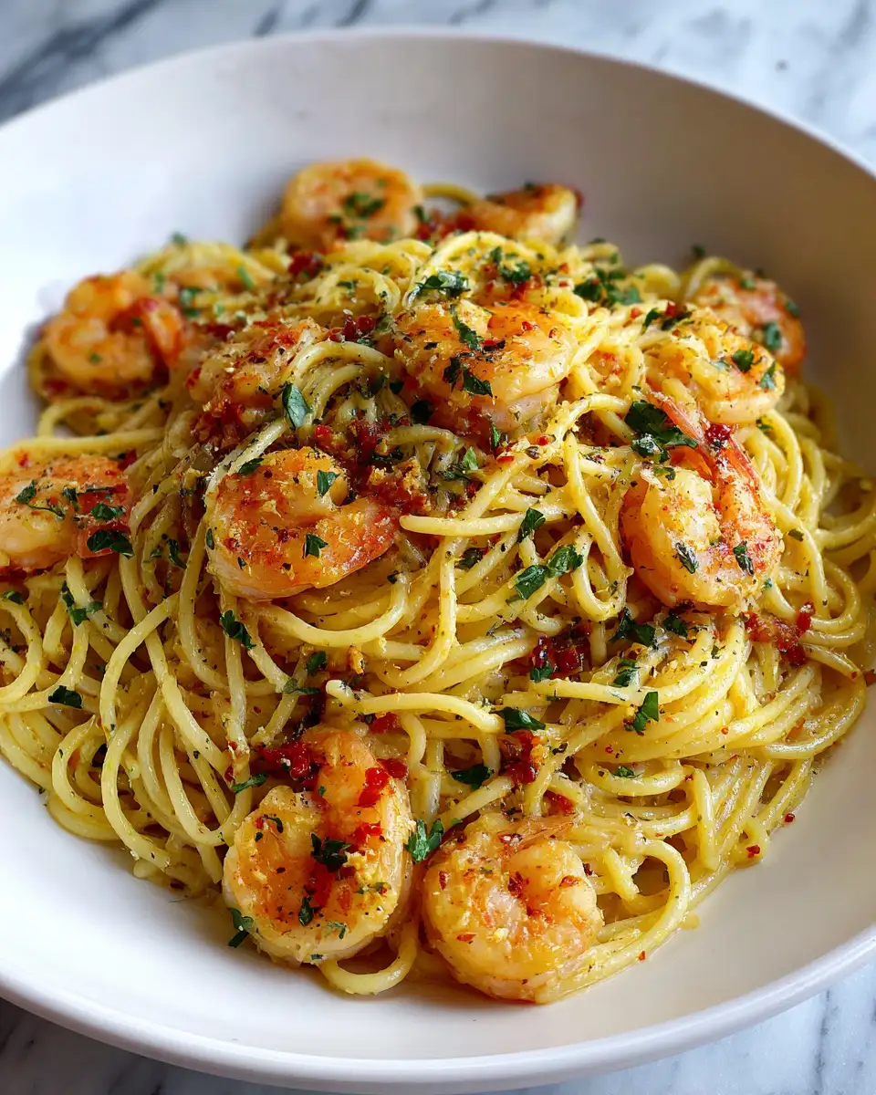 Indulge in Irresistible Shrimp Pasta with Luscious Creamy Sauce 6 Final dish - Indulge in Irresistible Shrimp Pasta with Luscious Creamy Sauce