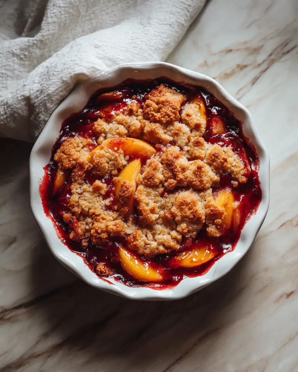 Final dish - Irresistible Southern Peach Cobbler: A Sweet Slice of Southern Comfort