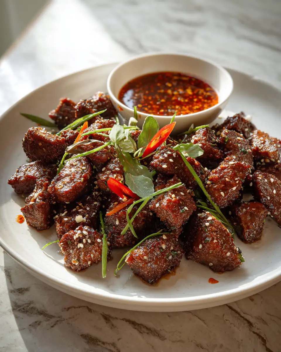 Sizzle into Flavor: Spicy Korean Beef Bites with Gochujang Dipping Sauce - Featured Image