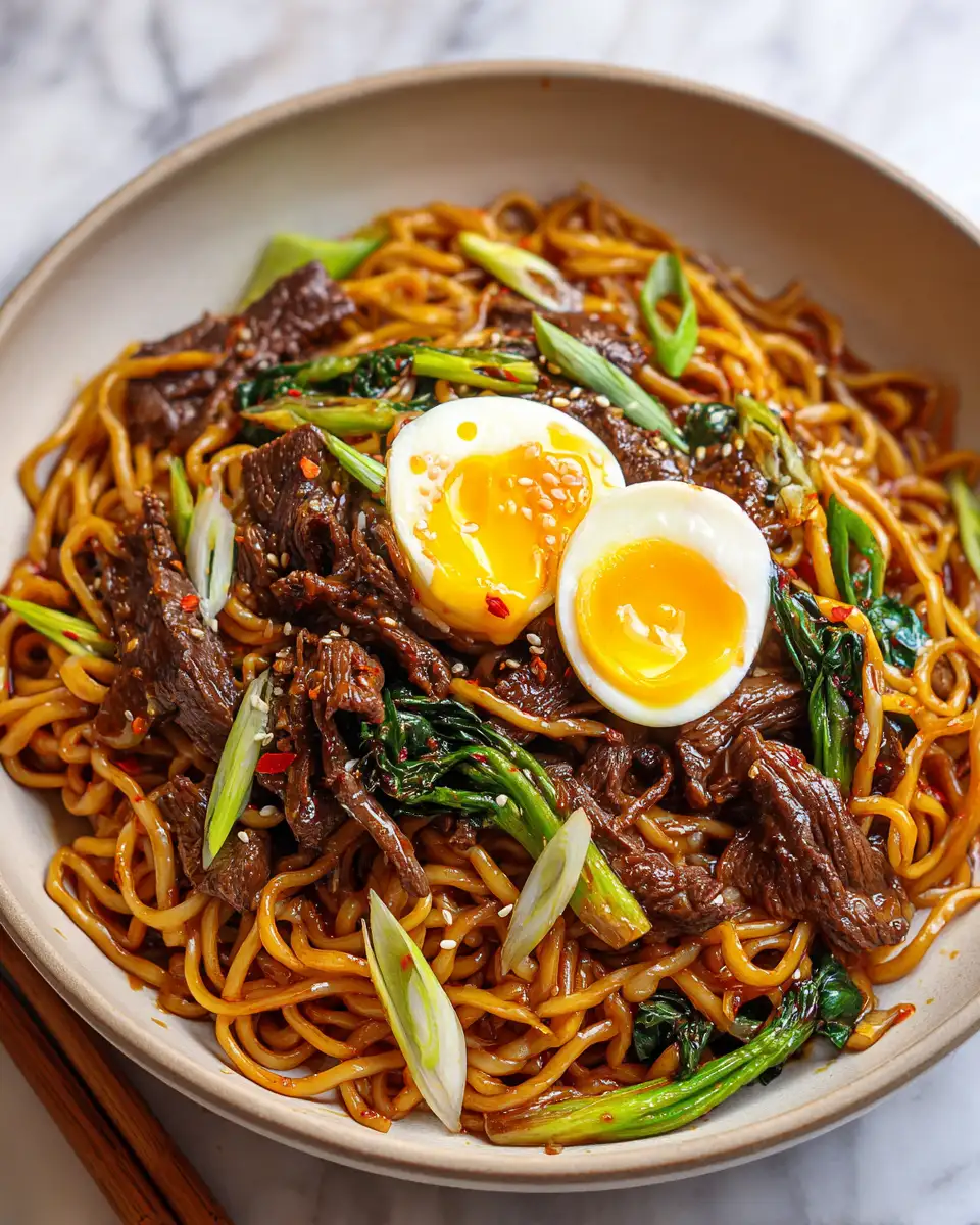 Fiery Flavors Unleashed: Spicy Korean Beef Noodles Adventure - Featured Image