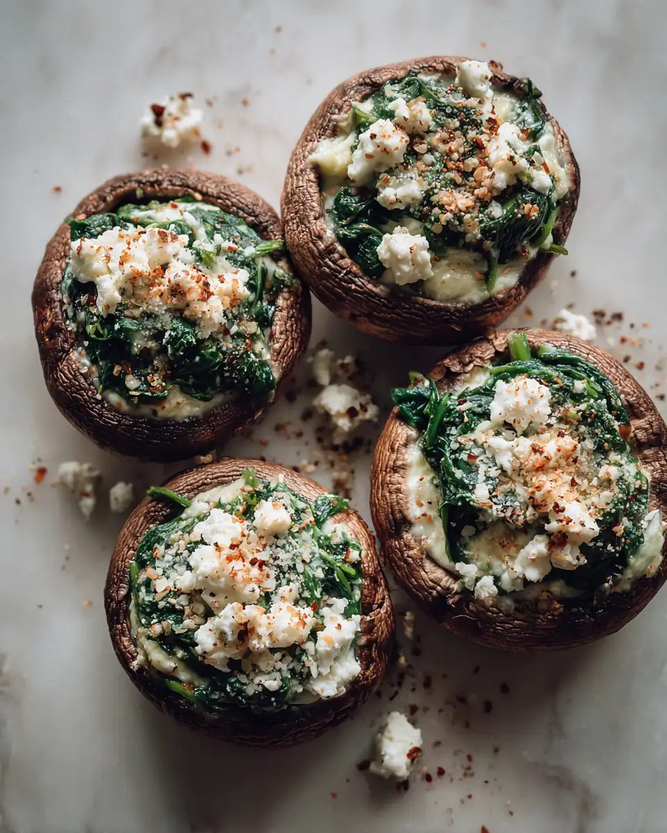 Irresistible Spinach and Cheese Stuffed Portobello Mushrooms That Will Wow Your Taste Buds 4 Ingredients for Irresistible Spinach and Cheese Stuffed Portobello Mushrooms That Will Wow Your Taste Buds