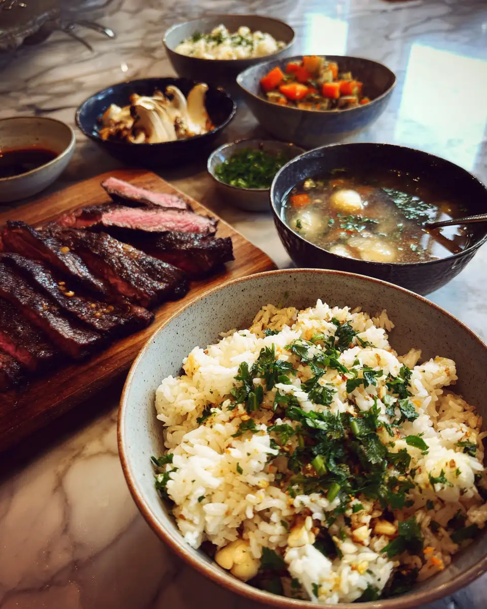 Savor the Flavor: Ultimate Steak and Garlic Butter Rice Bowl Experience 4 Ingredients for Savor the Flavor: Ultimate Steak and Garlic Butter Rice Bowl Experience