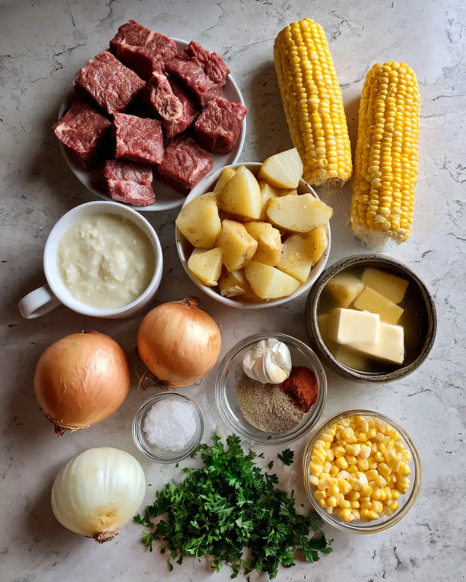 Savor the Flavor: Steak Corn Chowder Magic in Your Crockpot 4 Ingredients for Savor the Flavor: Steak Corn Chowder Magic in Your Crockpot