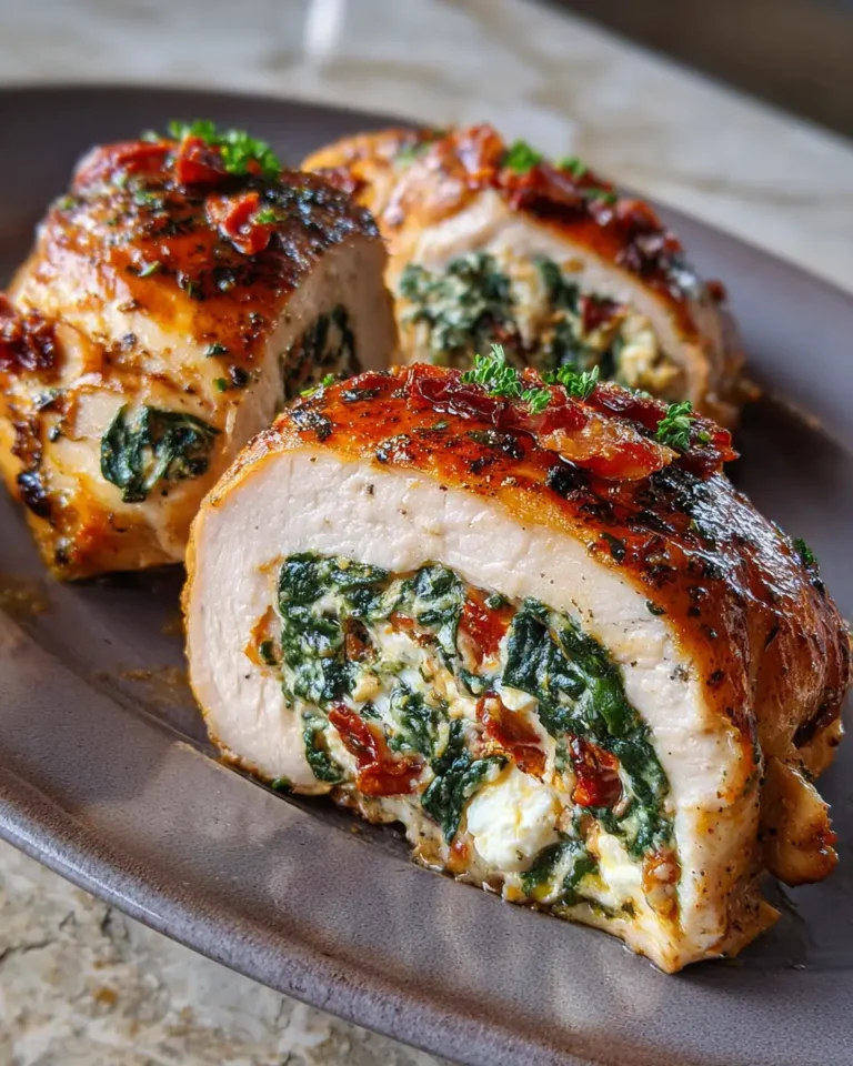 Irresistible Sundried Tomato Spinach and Cheese Stuffed Chicken Delight - Featured Image
