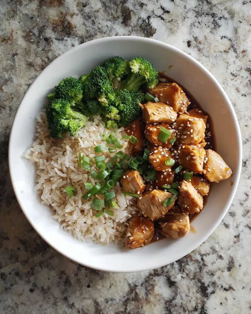 Irresistibly Savory: Sweet Soy Garlic Chicken Bowl Delight 4 Ingredients for Irresistibly Savory: Sweet Soy Garlic Chicken Bowl Delight