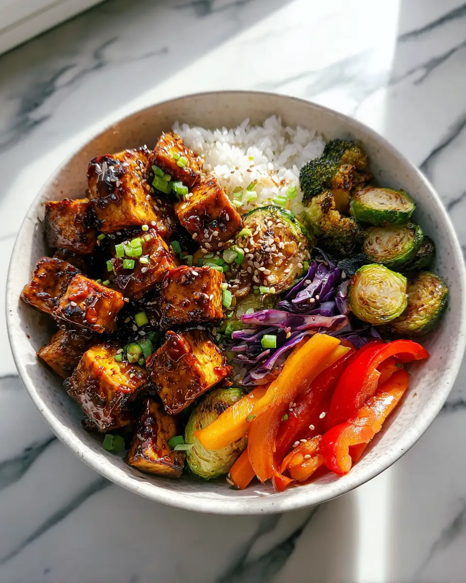 Savor the Flavor: Teriyaki Tofu and Veggie Bowl Delight 6 Final dish - Savor the Flavor: Teriyaki Tofu and Veggie Bowl Delight