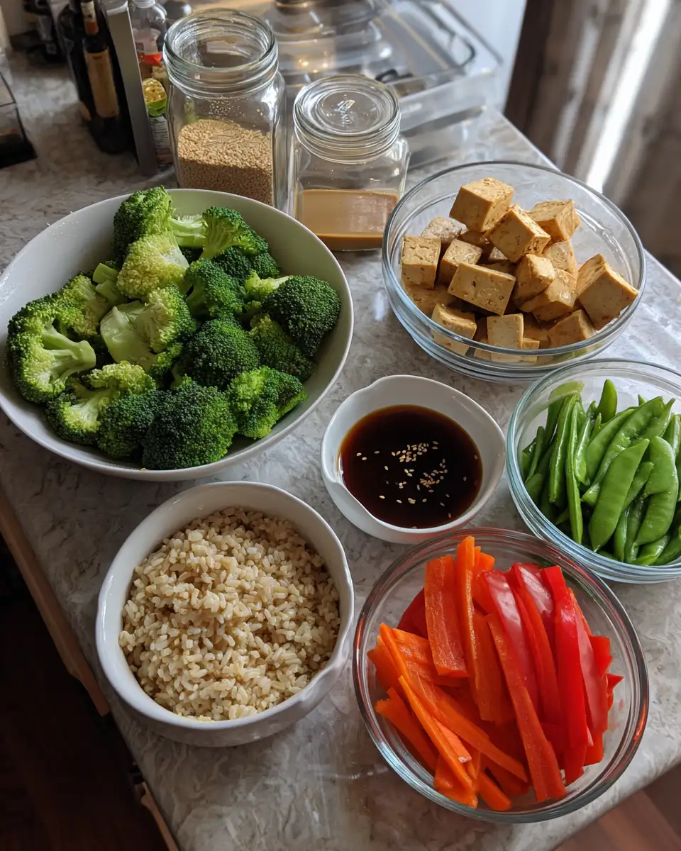 Savor the Flavor: Teriyaki Tofu and Veggie Bowl Delight 4 Ingredients for Savor the Flavor: Teriyaki Tofu and Veggie Bowl Delight