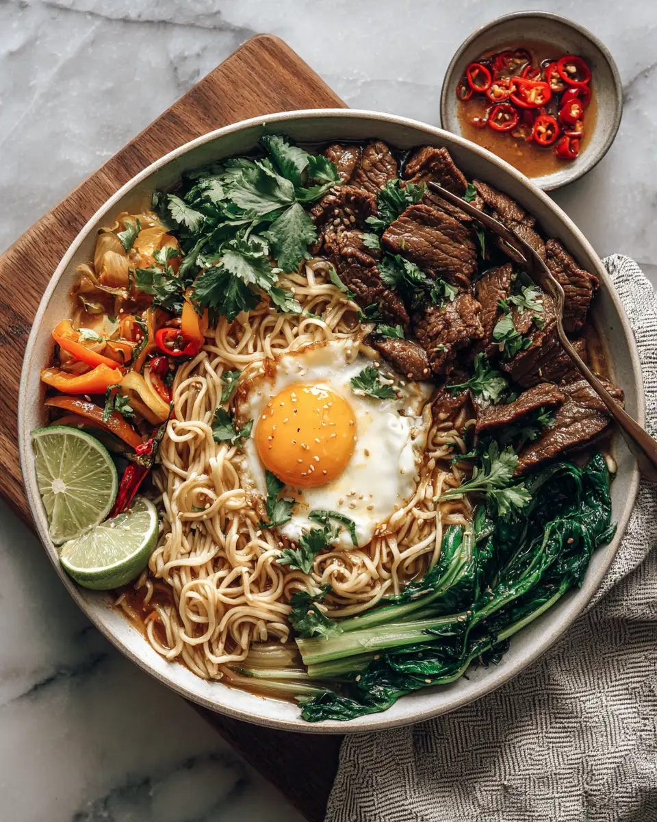 Savor the Flavor: Thai Basil Beef Noodle Bowl Delight - Featured Image