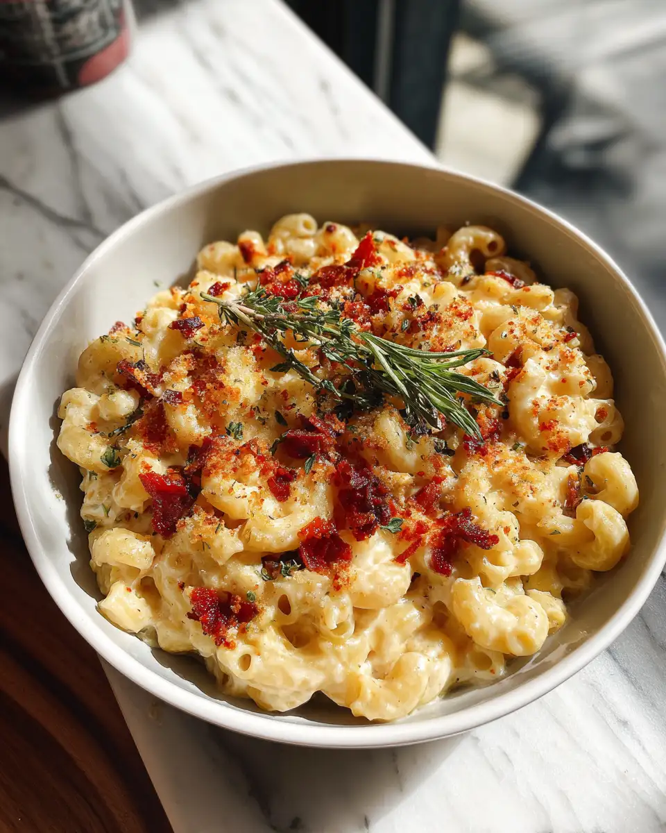 Final dish - Indulge in Comfort: Discover the Ultimate Tuscan Mac Cheese Bliss