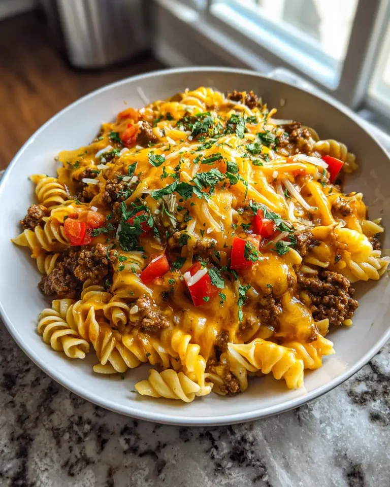 Irresistible Cheesy Beef Taco Pasta Fusion - Featured Image