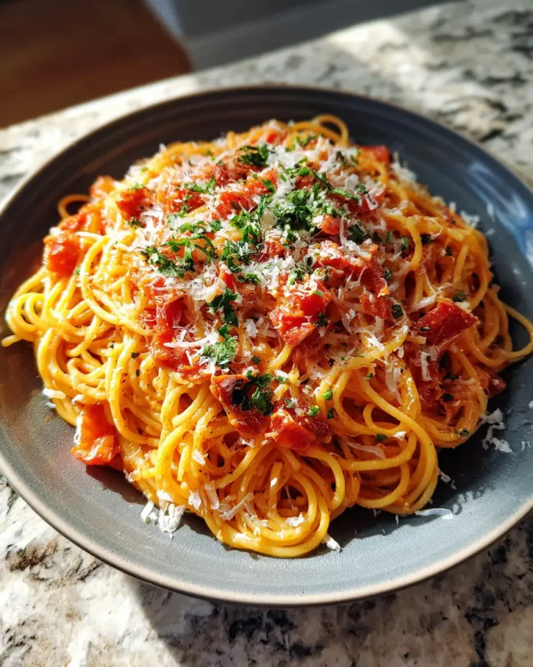 Indulge in Irresistible Creamy Garlic Tomato Pasta Bliss - Featured Image