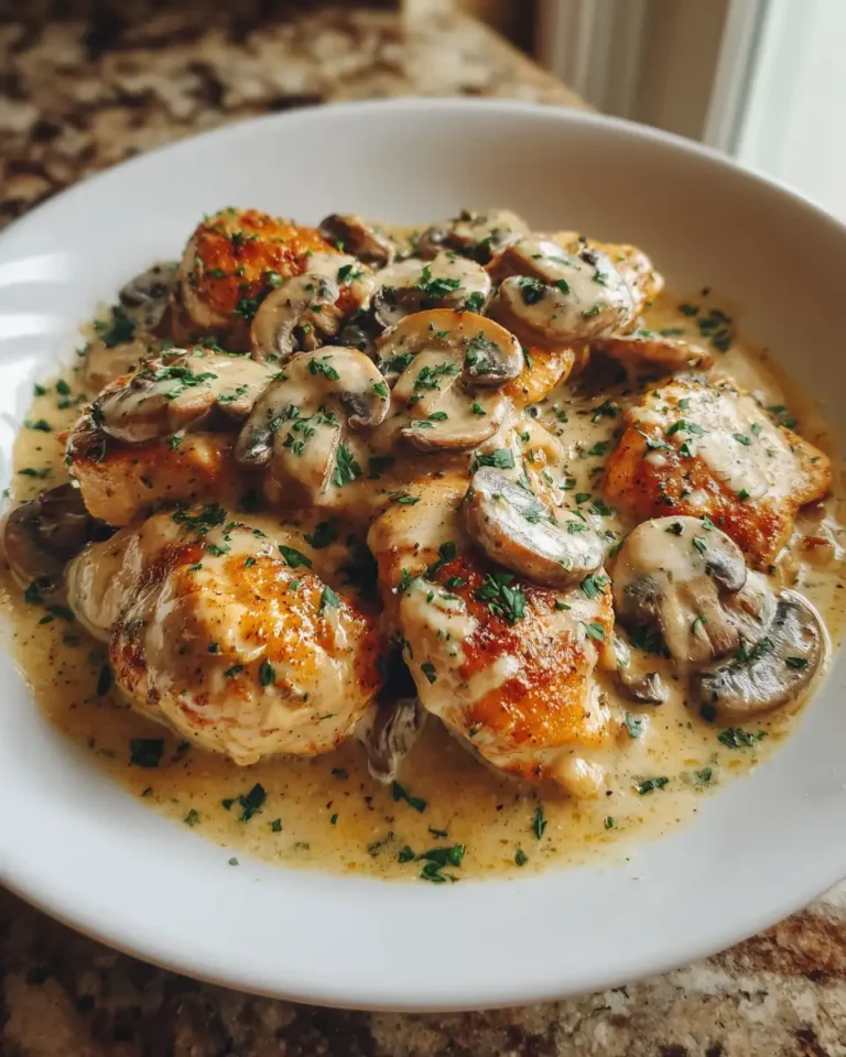 Savory Bliss: Creamy Mushroom Garlic Chicken Delight - Featured Image