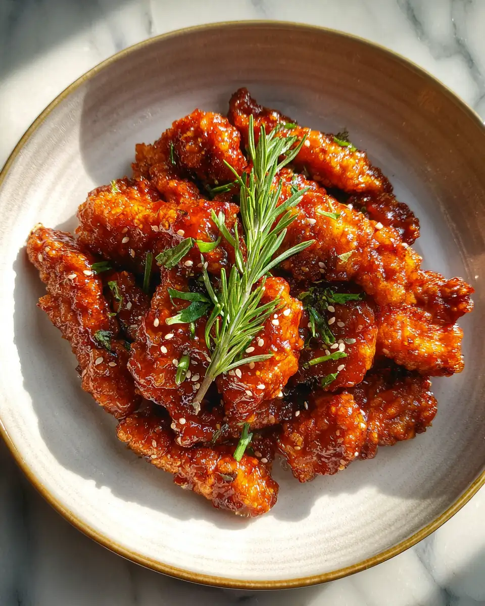 Final dish - Sizzling Flavor Unleashed: Dive Into Crispy Hot Honey Tenders
