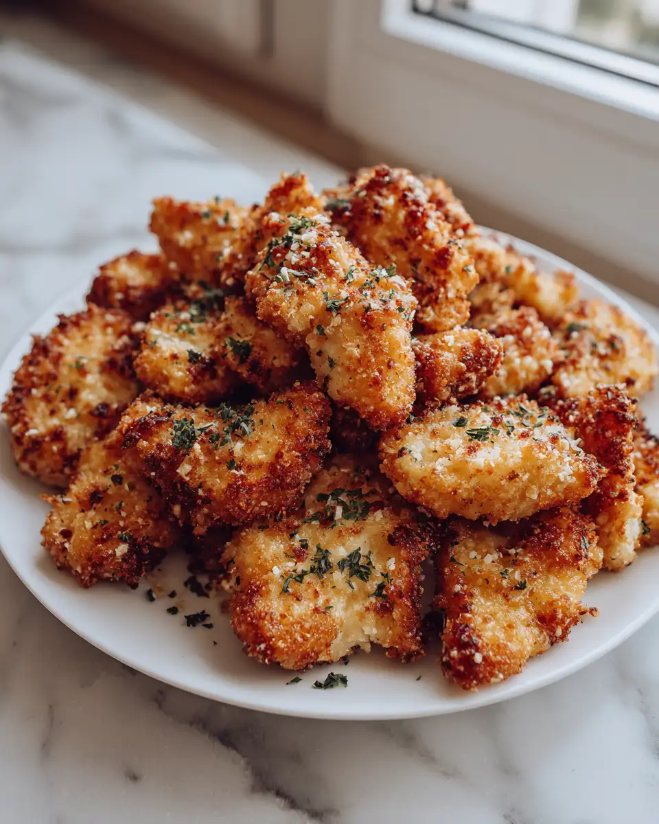 Final dish - Crispy Parmesan Garlic Chicken Bites That Will Steal the Show
