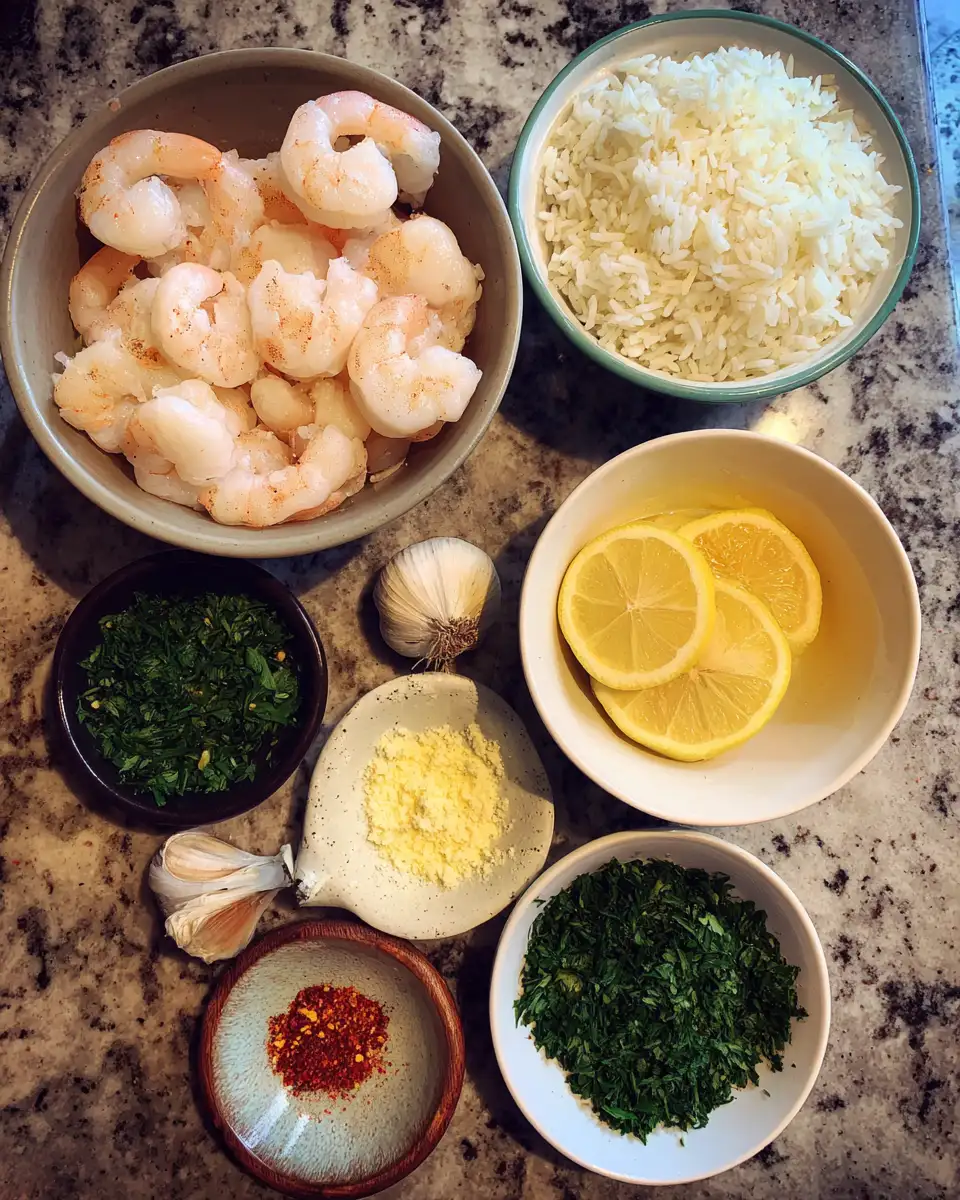 Savor the Flavor: Garlic Butter Shrimp Rice Bowl Bliss 4 Ingredients for Savor the Flavor: Garlic Butter Shrimp Rice Bowl Bliss