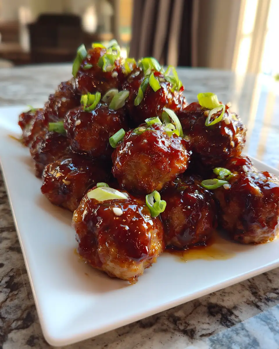 Sweet & Savory Delight: Honey Garlic Turkey Meatballs Unveiled 6 Final dish - Sweet & Savory Delight: Honey Garlic Turkey Meatballs Unveiled