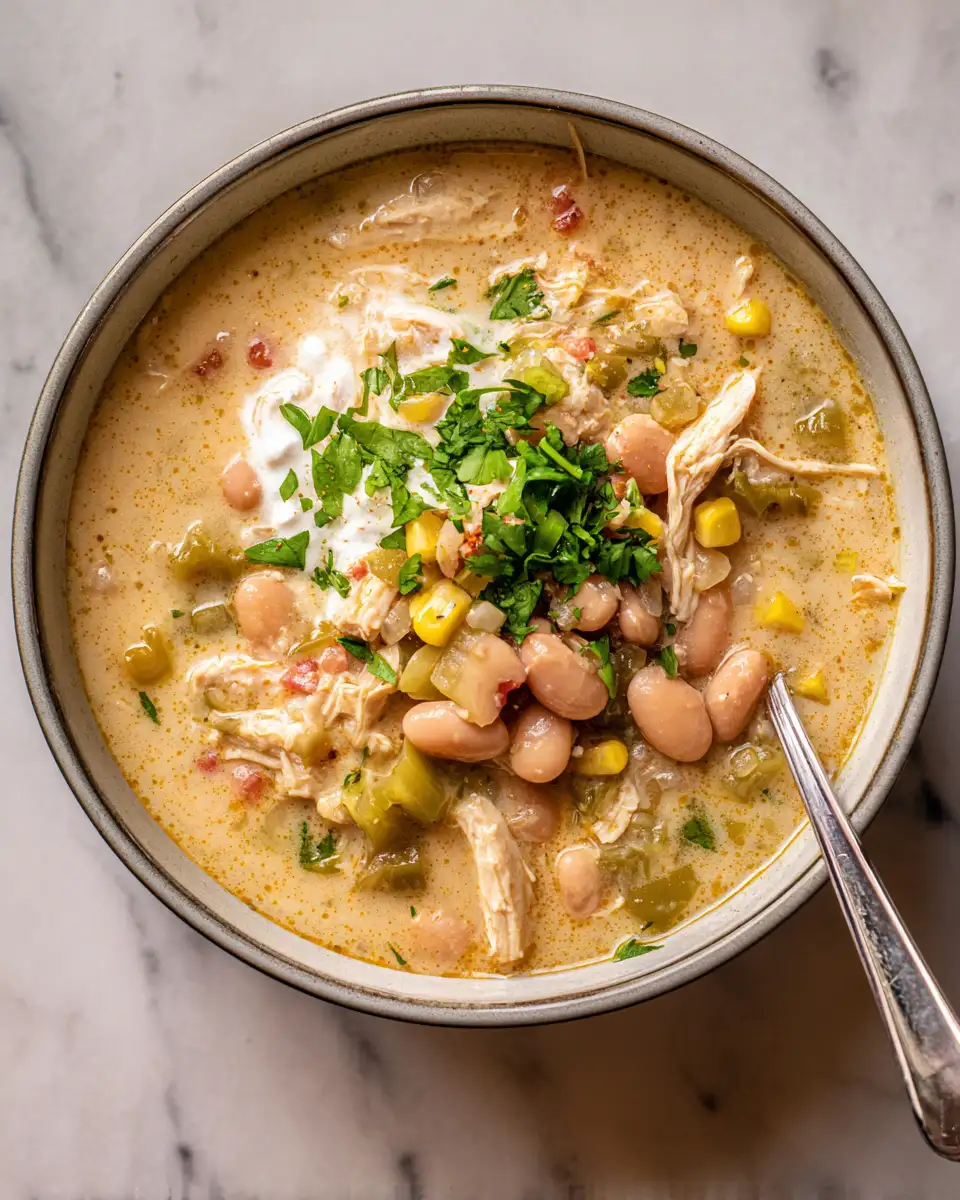 Ingredients for Irresistible Comfort in a Bowl Creamy White Chicken Chili Delight