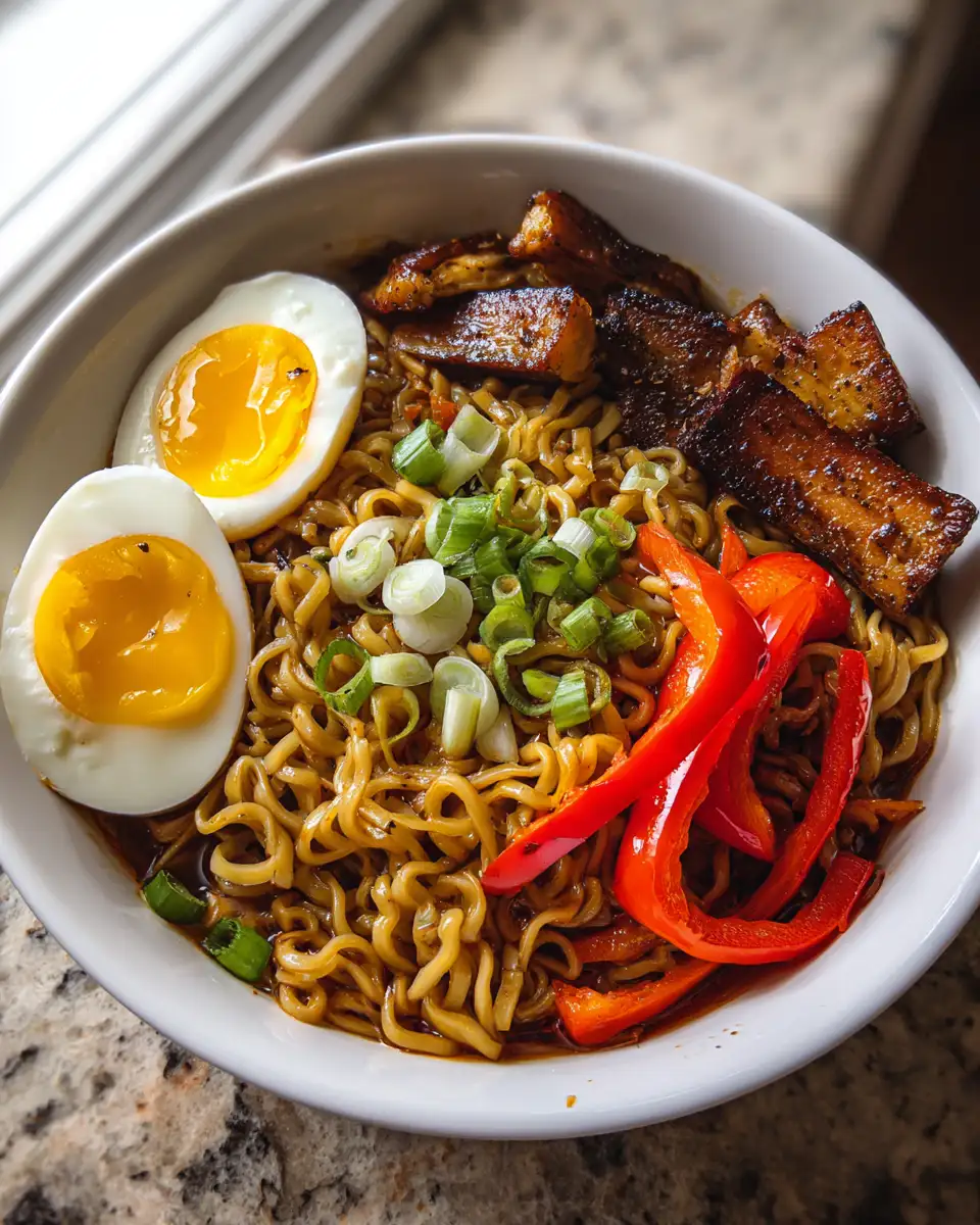 Final dish - Kick Up the Heat with Spicy Garlic Ramen Noodles