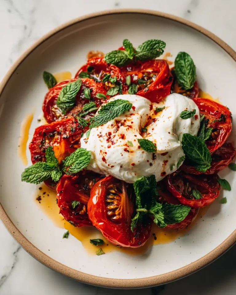 Savor the Flavor: Roasted Tomato Burrata Salad Bliss - Featured Image
