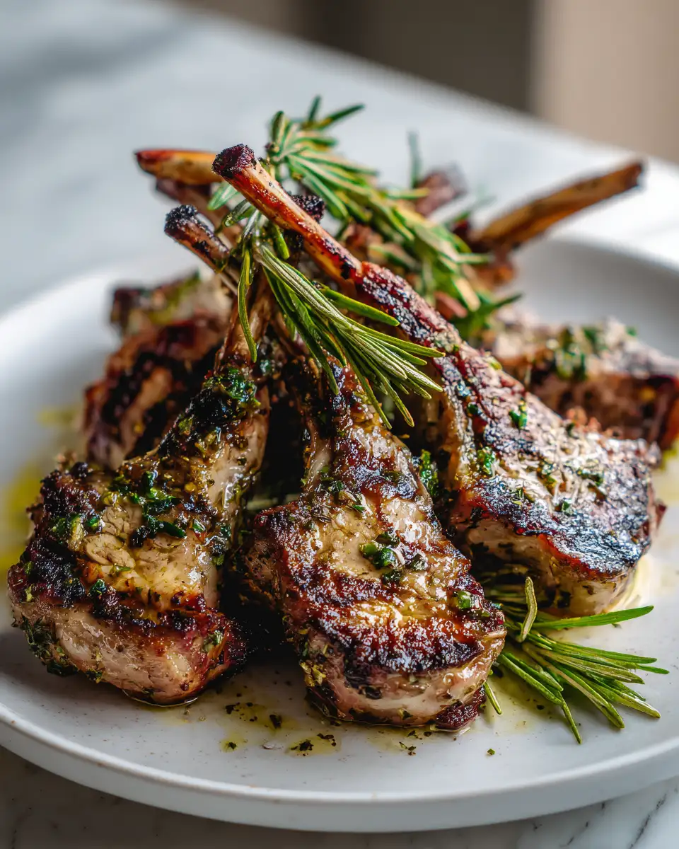 Final dish - Savor the Flavor Garlic Herb Butter Lamb Chops Delight