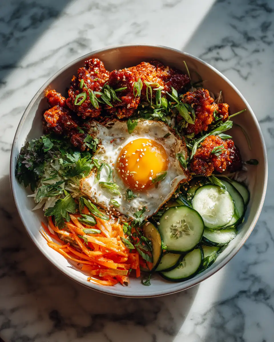 Savor the Heat with a Spicy Korean Fried Chicken Bowl Delight - Featured Image