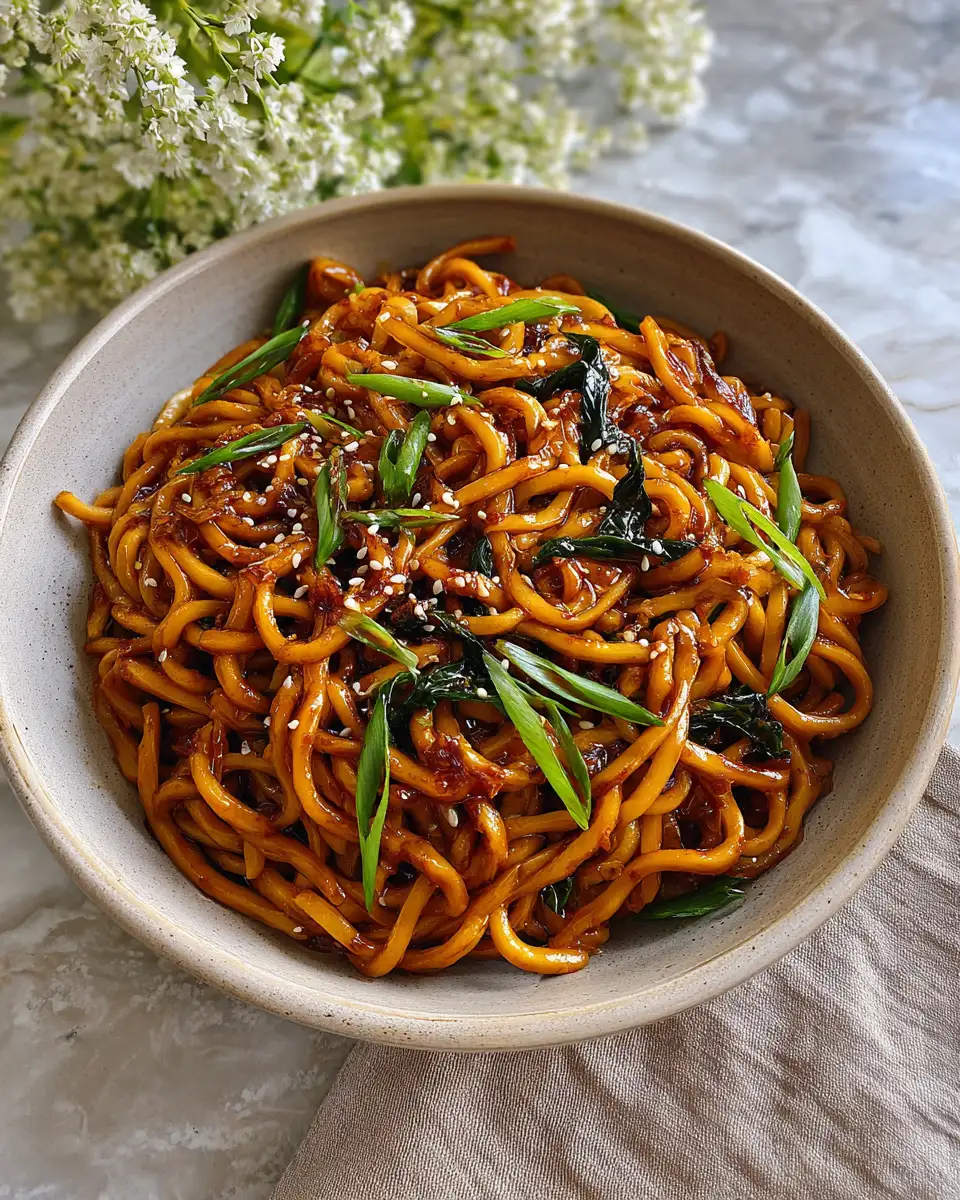 Irresistible Sweet Soy Garlic Noodles: A Flavorful Fusion Adventure - Featured Image