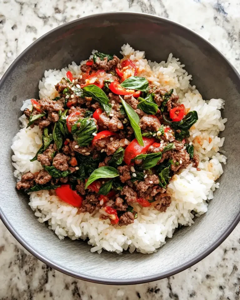 Savory Delights: Dive into the Flavors of Thai Basil Beef Rice Bowl - Featured Image