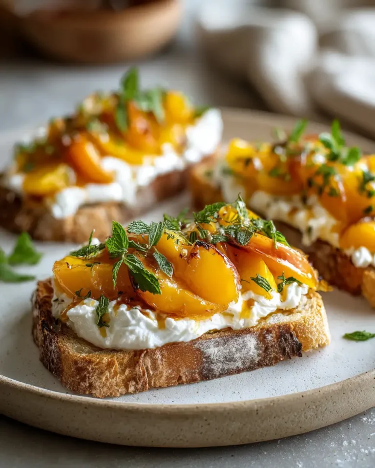 Whipped Ricotta Peach Toast: The Ultimate Summer Breakfast Indulgence - Featured Image